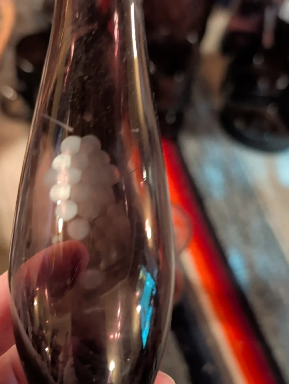 Smoky Purple Glass Bud Vases - Set of 2